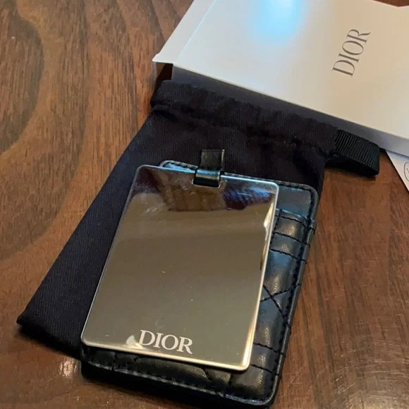 Dior Quilted Phone Mirror and Quilted Pouch New